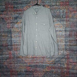 Bonobos mens solid gray Standard Fit button down shirt XL EUC